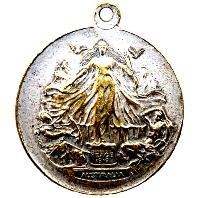 Medal - The Peace of 1919 Stokes; Silvered Bronze front