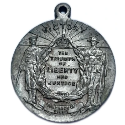 Medal - The Peace of 1919 Stokes; White Metal back