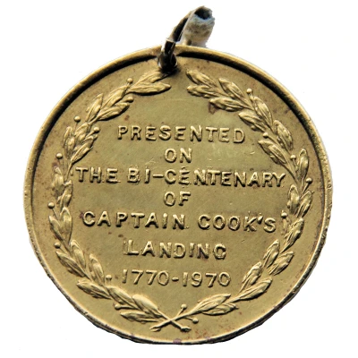 Medal - The Sutherland Shire - Captain Cook Historical Medal back