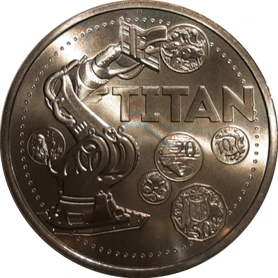 Medal - Titan Robot (RAM Mint Token) ND back