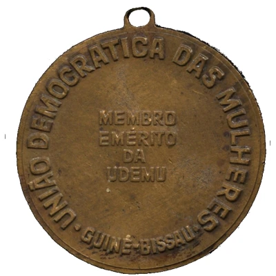 Medal - Titina Silla Member of the Women's Democratic Union back