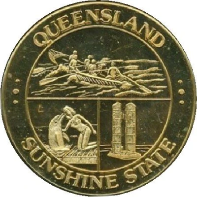 Medal - Tourist Dollar (Gold Coast - Queensland; Tourist Souvenir) ND front