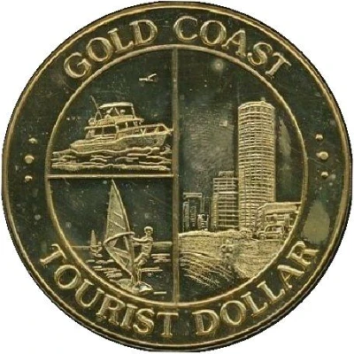 Medal - Tourist Dollar (Gold Coast - Queensland; Tourist Souvenir) ND back