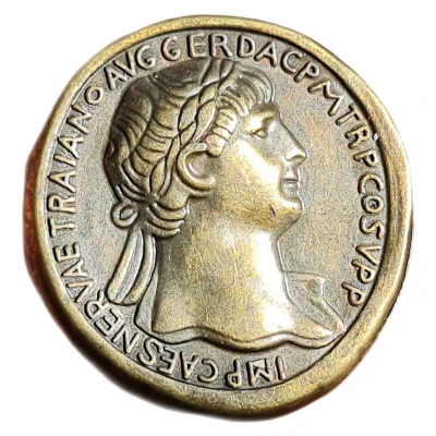 Medal - Trajan (Sestertius Bridge over the Danube) ND front