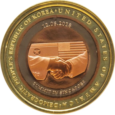 Medal USA-DPRK Summit back