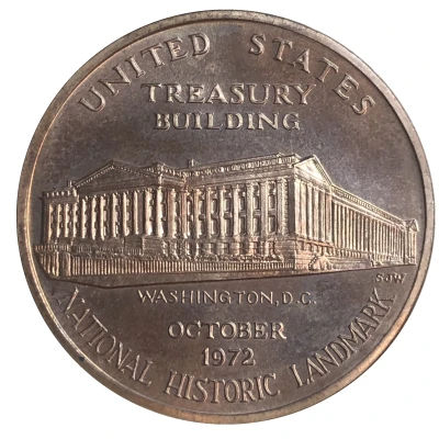Medal - United States Treasury Building ND front