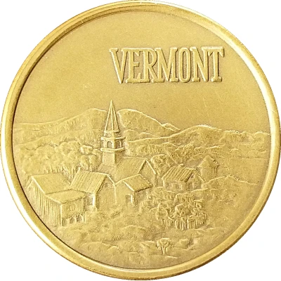 Medal - Vermont Bicentennial small version back