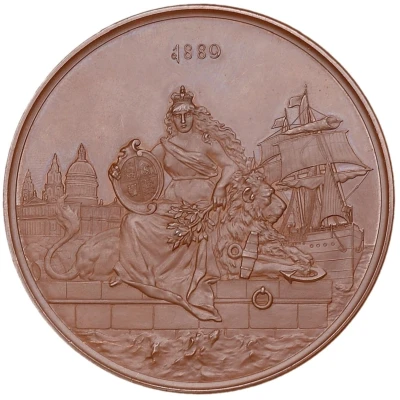 Medal - Victoria 70th Birthday; bronze back