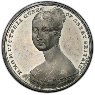 Medal - Victoria Accession; T. Halliday, 46mm front