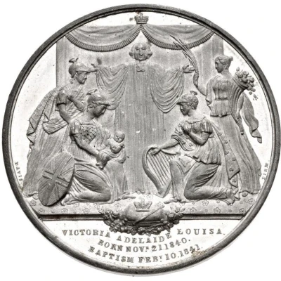 Medal - Victoria Christening; J. Davis back