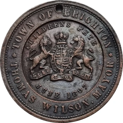 Medal - Victoria - Diamond Jubilee Brighton Victoria back