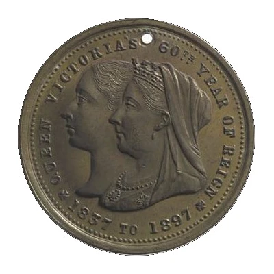 Medal - Victoria Diamond Jubilee; Geelong front