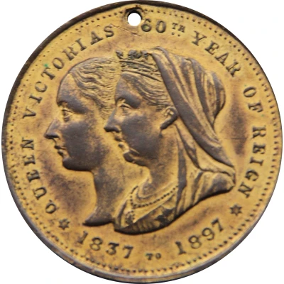 Medal - Victoria Diamond Jubilee; Hobart front