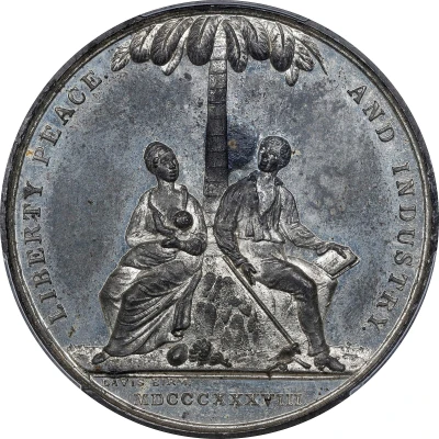 Medal - Victoria Emancipation; J. Davis back