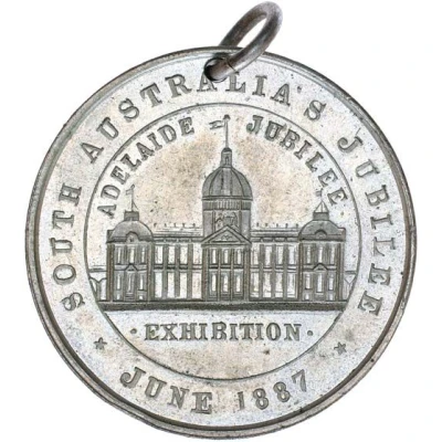 Medal - Victoria Golden Jubilee; Adelaide Exhibition back