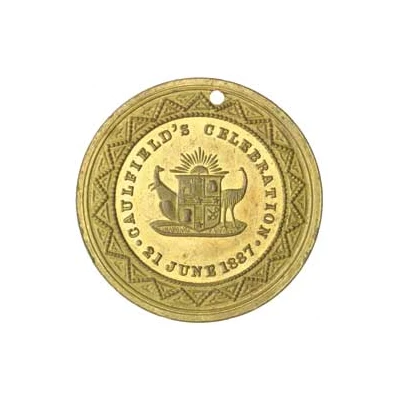 Medal - Victoria Golden Jubilee; Caulfield back