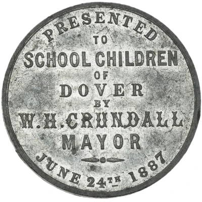Medal - Victoria Golden Jubilee; Dover back