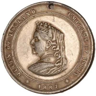 Medal - Victoria Golden Jubilee; Lincoln front