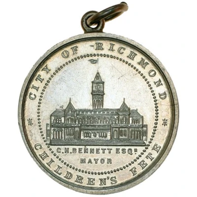 Medal - Victoria Golden Jubilee; Richmond back