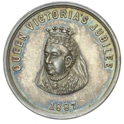 Medal - Victoria Golden Jubilee; silver front