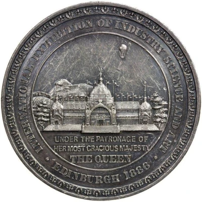 Medal - Victoria International Exhibition of Industry, Science and Art; silver front