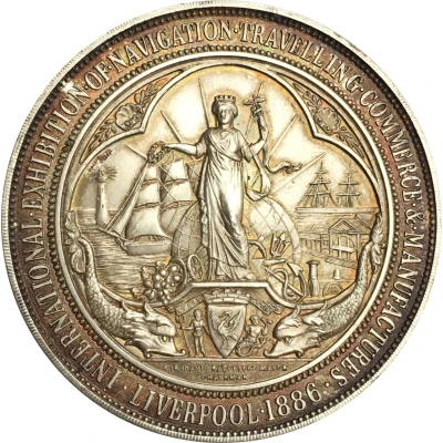 Medal - Victoria International exhibition of navigation, traveling, commerce and manufactures back