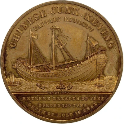 Medal - Victoria Keying Voyage; T. Halliday, brass front