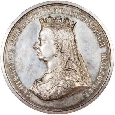 Medal - Victoria Melbourne Centennial Exhibition; silver front