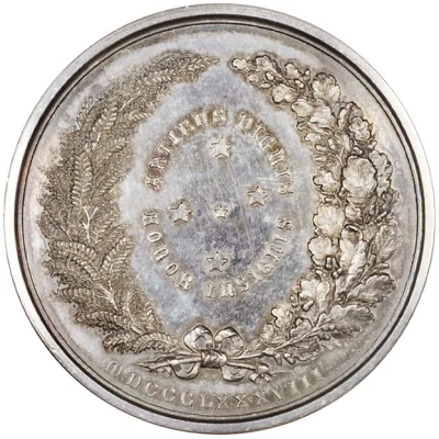 Medal - Victoria Melbourne Centennial Exhibition; silver back