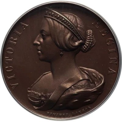 Medal - Victoria Royal Visit to Warwick; bronze front