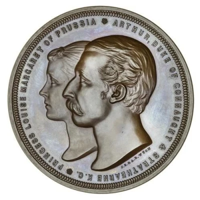 Medal - Victoria Royal Wedding; bronze front