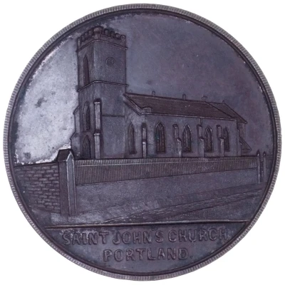 Medal - Victoria St John’s Church front