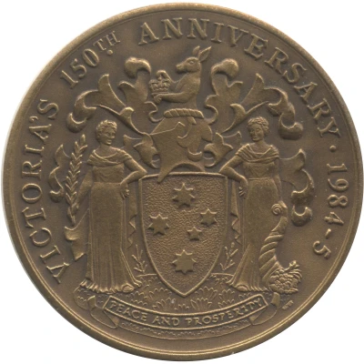 Medal - Victoria's 150th Anniversary front