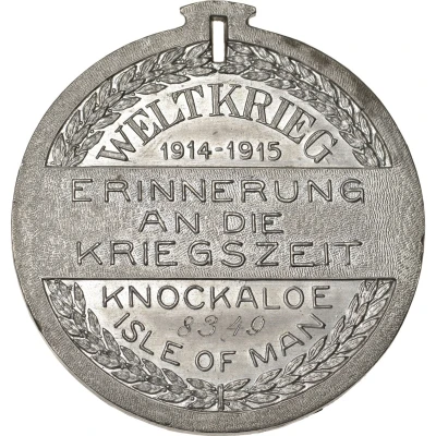 Medal View of Knockaloe Internment Camp ND back