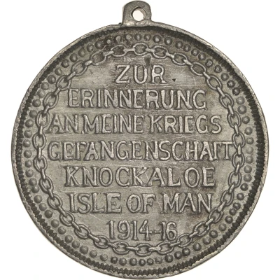 Medal View of Knockaloe Internment Camp ND back