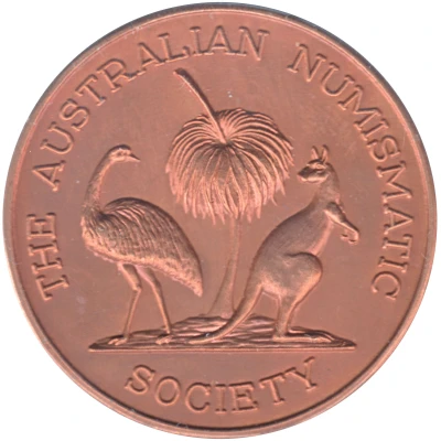 Medal - Visit by Numismatic Society of Victoria Australian Numismatic Society front