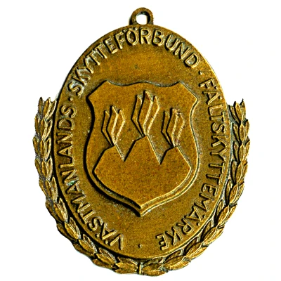 Medal - Västmanlands skytteförbund fältskyttemärke ND front