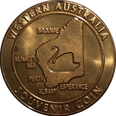 Medal - WA - Aquarium of Western Australia (Tourist Souvenir) ND back