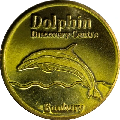 Medal - WA - Bunbury; Dolphin Discovery Centre (Tourist Souvenir) ND front