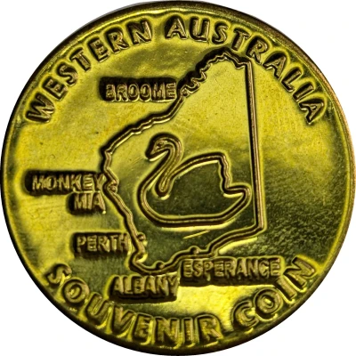 Medal - WA - Cape Lueewin; Lighthouse (Tourist Souvenir) ND back