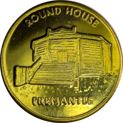 Medal - WA - Fremantle; Round House (Tourist Souvenir) ND front