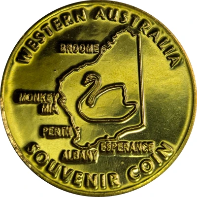 Medal - WA - Fremantle; Round House (Tourist Souvenir) ND back