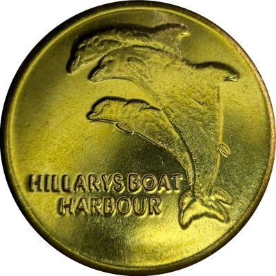 Medal - WA - Hillarys; Dolphins (Tourist Souvenir) ND front