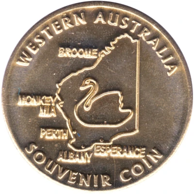 Medal - WA - Kings Park - Boab (Tourist Souvenir) ND back