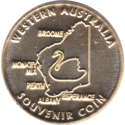 Medal - WA - Kings Park - Tawny Frogmouth (Tourist Souvenir) ND back