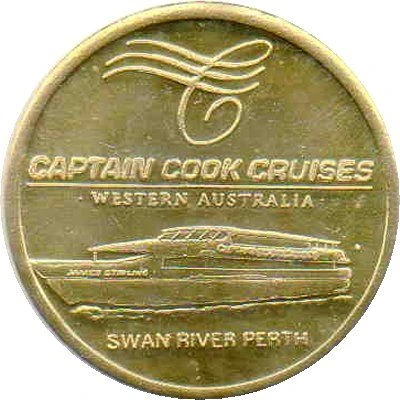 Medal - WA - Swan River Cruising (Tourist Souvenir) ND front