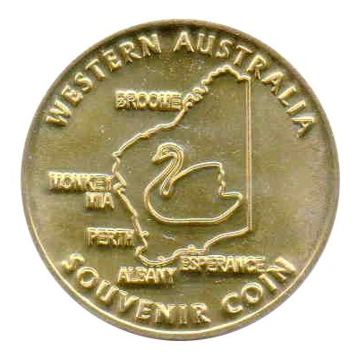 Medal - WA - Swan River Cruising (Tourist Souvenir) ND back