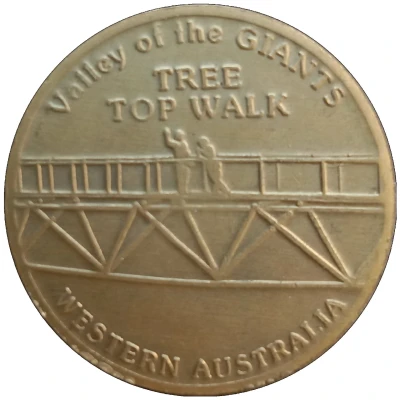 Medal - WA - Tree Top Walk (Tourist Souvenir) ND front