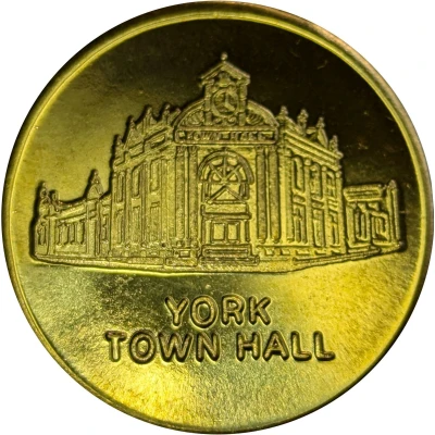 Medal - WA - York Town Hall (Tourist Souvenir) ND front