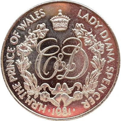 Medal - Wedding of Charles and Diana front